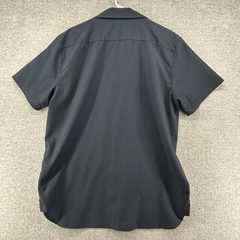 BYLT Riviera Short Sleeve Shirt Men Size XL Black Blue Geometric Casual - Picture 2 of 8
